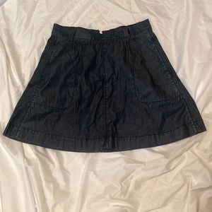 Chambray mini skirt